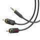Аудиокабель AUX Hoco UPA28 2RCA – 3.5 мм (1.5 м) (Black)