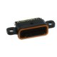 Роз'єм зарядки для Huawei Mate 20 18 pin (4 кріплень) (контакти посередині) (Type-C) (Original)