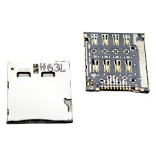 Разъем SIM-карты для Asus FE170CG Fonepad 7 8 pin (4 креплений) (One SIM)