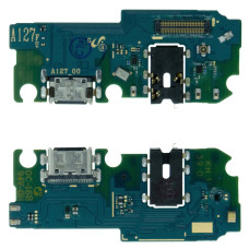 Нижня плата для Samsung A127 Galaxy A12 Nacho (2021) з роз’ємом зарядки та мікрофоном (Original Used)