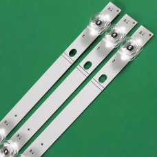 Прямая подсветка для телевизора Hisense 43″ JL.D42571330-003FS-M-V01 (3 планки по 760 мм, 7 LED, линза 14 мм, 3 В)