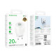 Сетевое зарядное устройство Borofone BA93A USB-A+USB-C (20W · 3A) (White)