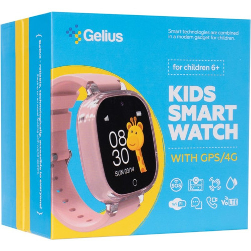 Детские смарт-часы Gelius GP-PK009 4G (Pink)
