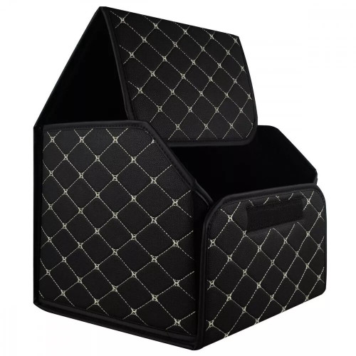 Органайзер в багажник автомобиля 34×30×30 см (Black/Beige)