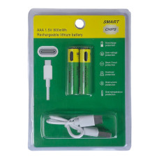 Акумуляторна батарейка AAA USB-C (2шт)