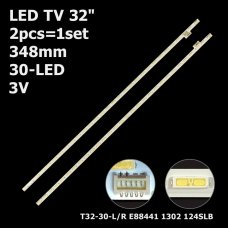 Бокова підсвітка для телевізора Sony 32″ E88441 (L+R, 2 планки по 348 мм, 30 LED 6,5x2 мм, 3 В)