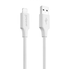 Кабель Proove Striped Silicone USB-A – Lightning (1 м · 2.4A) (White)
