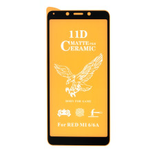 Защитная пленка Ceramic Matte для Xiaomi Redmi 6a (Full Glue) (Black)