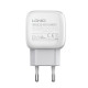 Сетевое зарядное устройство LDNIO A1306q USB-A (18W · 3A) с кабелем USB-A – Type-C (White)