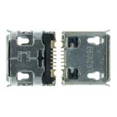 Роз'єм зарядки для Samsung E2222 Duos 7 pin (4 кріплень) (контакти знизу) (Micro USB) без шлейфа (Original PRC)