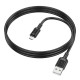 Кабель Borofone BX111 USB-A – Micro-USB (1 м · 12W · 2.4A) (Black)