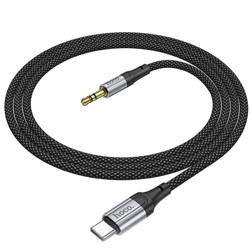 Аудіокабель AUX Hoco UPA26 Type-C – 3.5 мм (1 м) (Black)