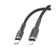 Кабель Hoco U117 Type-C – Lightning PD (1.2 м · 20W · 2.4A) (Black)