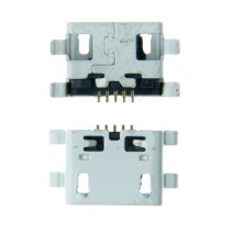 Роз'єм зарядки для Xiaomi Redmi 4x 5 pin (4 кріплень) (контакти посередині) (Micro USB) без шлейфа (Original PRC)