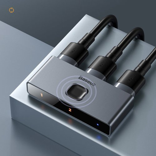 Переходник Baseus Matrix HDMI Splitter 2в1 or 1 in 2 (Space Gray)
