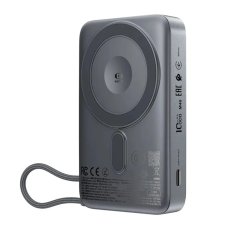 Повербанк Acefast M40 Magnetic 22.5W з кабелем USB-C (10000 mAh) (Gray)