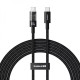 Кабель Baseus Gem Fast-Charging Data Cable Type-C – Type-C (2 м · 100W · 5A) (P10373000111) (Black)