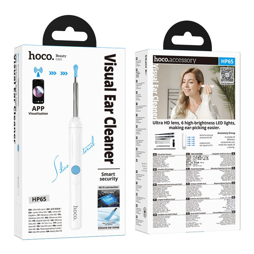 Інструмент для чищення вух з камерою Hoco HP65 (White)