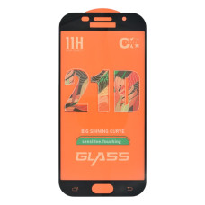 Захисне скло в тех упаковці для Samsung A520 Galaxy A5 (2017) (Full Glue) (0.3 мм, 2.5D) (Black)