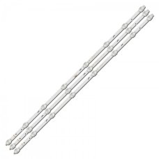 Пряма підсвітка для телевізора Haier 42-43″ CC430LV1D (3 планки по 770 мм, 8 LED, лінза 17 мм, 3 В)