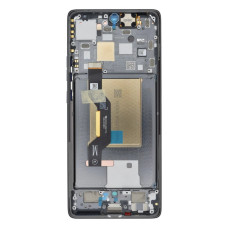 Дисплей для Motorola XT2407 Moto Edge 50 з тачскріном в рамці (Grey) (Original)