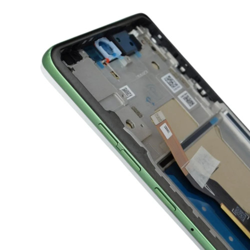 Дисплей для Motorola XT2505 Moto Edge 60 з тачскріном в рамці (Green) (Original)