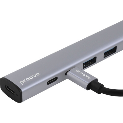 USB-хаб Proove Arc Link 5в1 (2xUSB 3.0 · 3xType-C) (Silver)