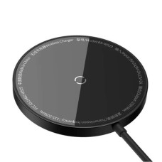 Бездротовий зарядний пристрій Baseus Simple Mini3 Magnetic Wireless Charger (15W) (Black)