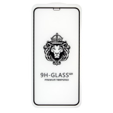 Защитное стекло Lion для Apple iPhone Xs Max (Full Glue) (0.3 мм, 2.5D) (Black)
