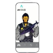 Защитное стекло Matte для Apple iPhone 17 Pro (Full Glue) (Black)