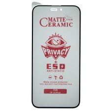Захисна плівка Ceramic Privacy Matte для Apple iPhone 15 Plus (Full Glue) (Black)