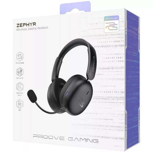 Наушники Bluetooth Proove Gaming Zephyr (APP) (Black/Purple)