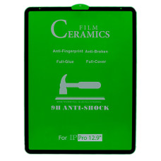 Защитная пленка Ceramic для Apple iPad Pro 12.9-inch (6th generation) (2022) (Full Glue) (Black)