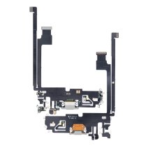 Шлейф для Apple iPhone 12 Pro Max з роз'ємом зарядки (Silver)