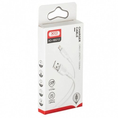 Кабель XO NB212 USB-A – Lightning (1 м · 10.5W · 2.1A) (White)