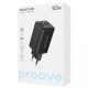 Сетевое зарядное устройство Proove Pocket Gan USB-A+2xUSB-C (65W · 3A) (Black)