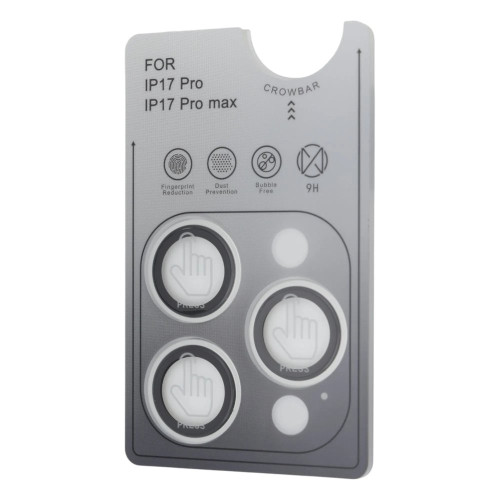 Захисне скло камери BEISOKY PVD для Apple iPhone 17 Pro (Silver)