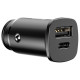 Автомобильное зарядное устройство Baseus Square Metal USB A+USB-C (30W · 3A) (CCALL-AS01) (Black)
