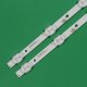 Прямая подсветка для телевизора 32″ 8D2A-DLM3-2009A1 (2 планки по 580 мм, 9 LED, линза 16 мм, 3 В)