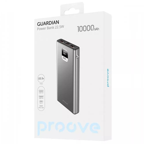Повербанк Proove Guardian 22.5W (10000 mah) (Grey)