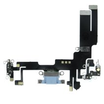 Шлейф для Apple iPhone 14 с разъемом зарядки (Blue)
