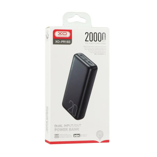 Повербанк XO PR183 (20000 mAh) (Black)