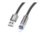 Кабель Hoco U122 USB-A – Lightning (1.2 м · 12W · 2.4A) (Black)
