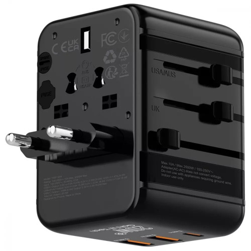 Сетевое зарядное устройство универсальный Proove Trip 2xUSB-A+USB-C (20W · 3A) (Black)