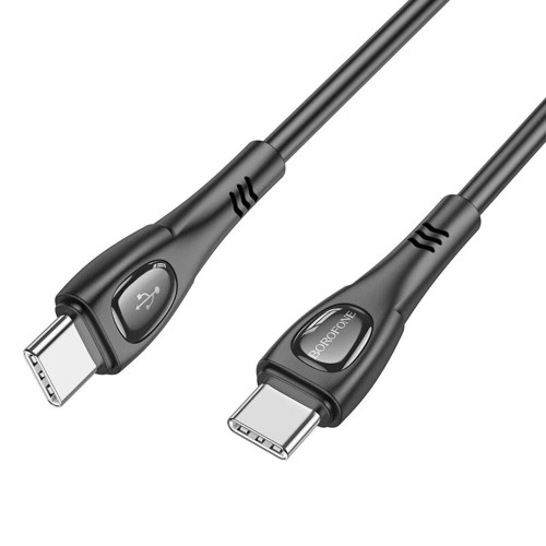 Кабель Borofone BX98 Type-C – Type-C (1 м · 60W · 3A) (Black)