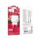 Сетевое зарядное устройство Hoco CS54A USB-A+USB-C (20W · 3A) (White)