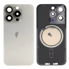 Задняя крышка для iPhone 15 Pro (Grey) (Original PRC) со стеклом камеры