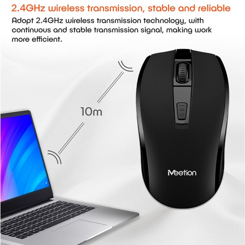 Мышка беспроводная MeeTion MT-R560 (1600 DPI) (Black)