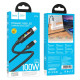 Кабель Hoco U126 Type-C – Type-C (1.2 м · 100W · 3A) (Black)
