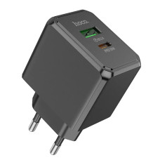 Сетевое зарядное устройство Hoco CS14A USB-A+USB-C (20W · 3A) (Black)